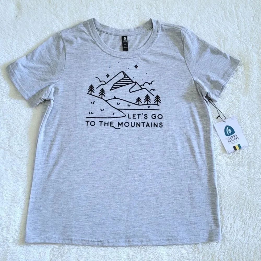 Sierra Designs "Let's Go To The Mountains"⛰️ Graphic Tee👕 - NWT